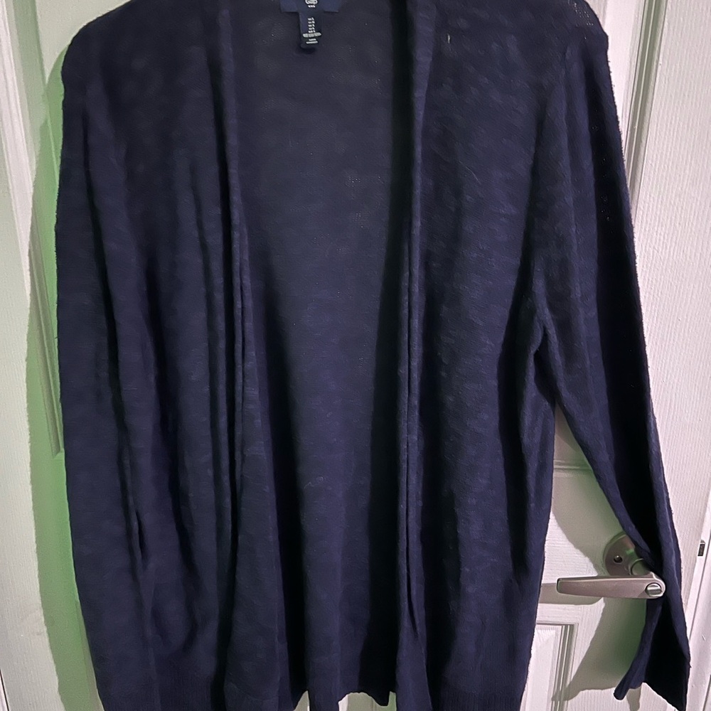 Women's Navy Cardigan Sweater